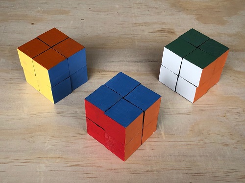 Colored Cube Puzzle finished.