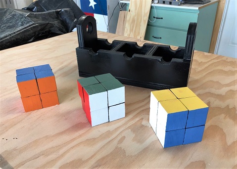 Colored Cube Puzzle.